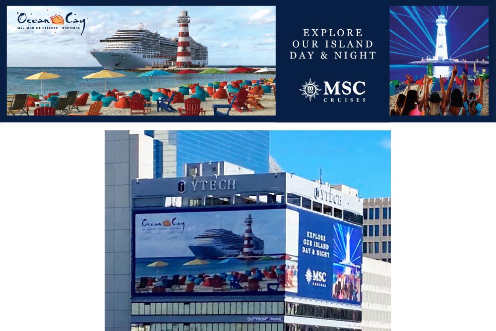 MSC Cruises Digital Billboard