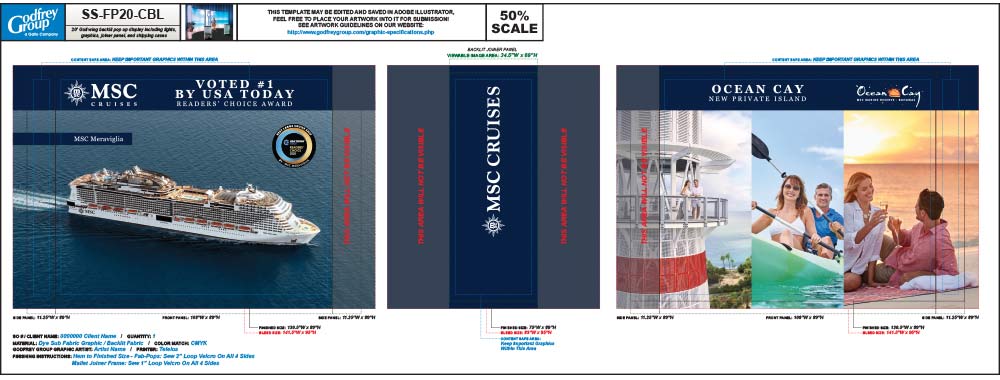 MSC Cruises Cruise360 Booth Branding