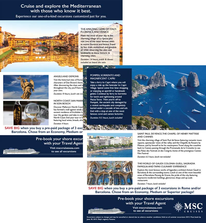 MSC Excursions Flyer